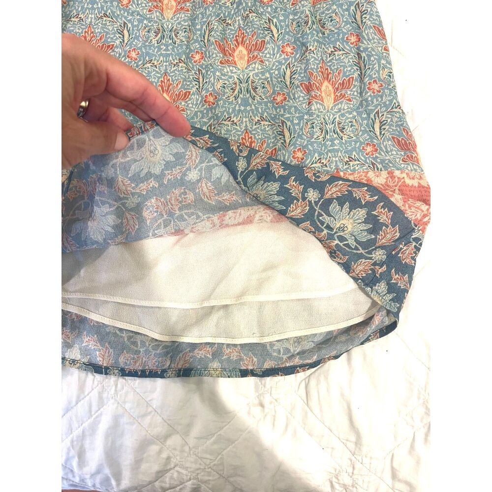Maeve Floral Boho Lace Top S Sleeveless Flowy Lightweight Cottagecore Prairie - Picture 10 of 12